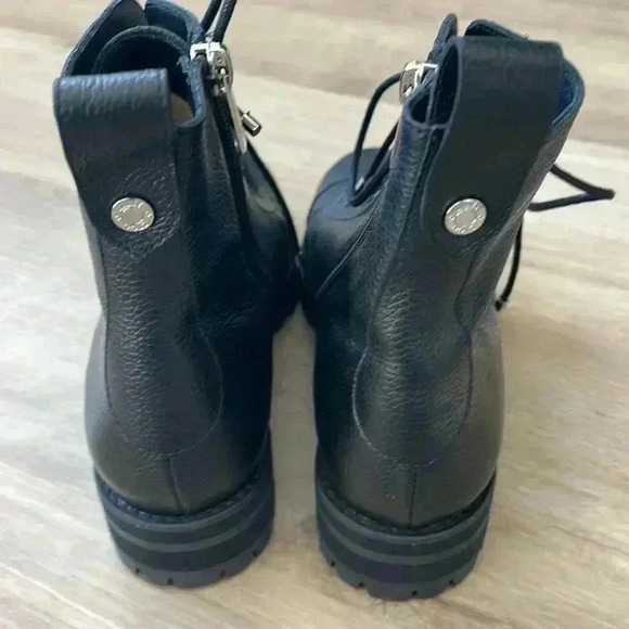 Jimmy Choo Black Side Zip Biker Boot sz 35.5 - Picture 3 of 11